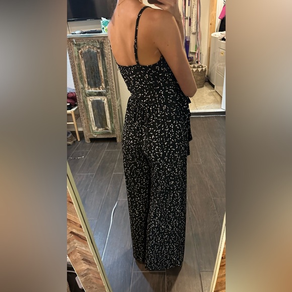 XS Black and Tan Jumpsuit - Picture 2 of 6